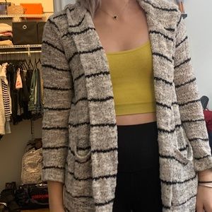 Splendid grey and black stripped sweater